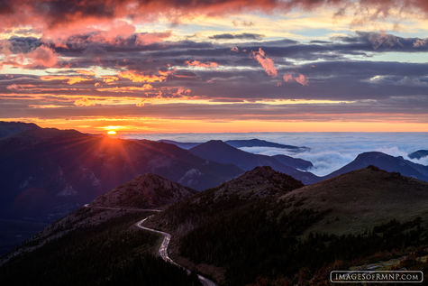 ridge trail sunrise rocky mountain road np wallpapers upper