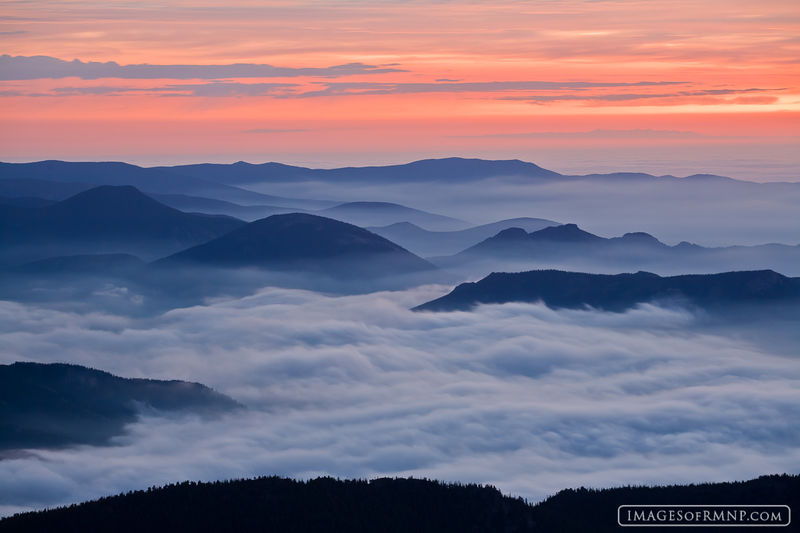 Cloudy Sunrise from Flattop print