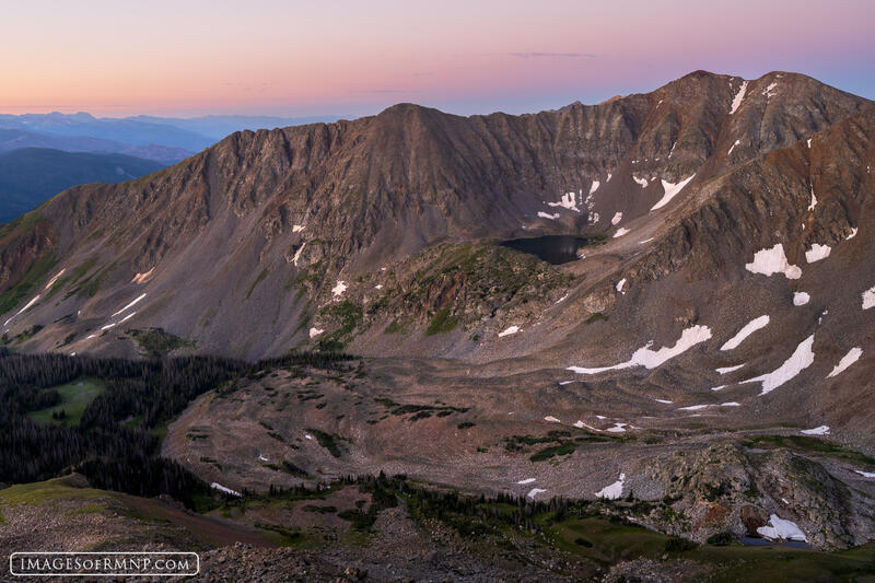 Dawn at Lake of Clouds print