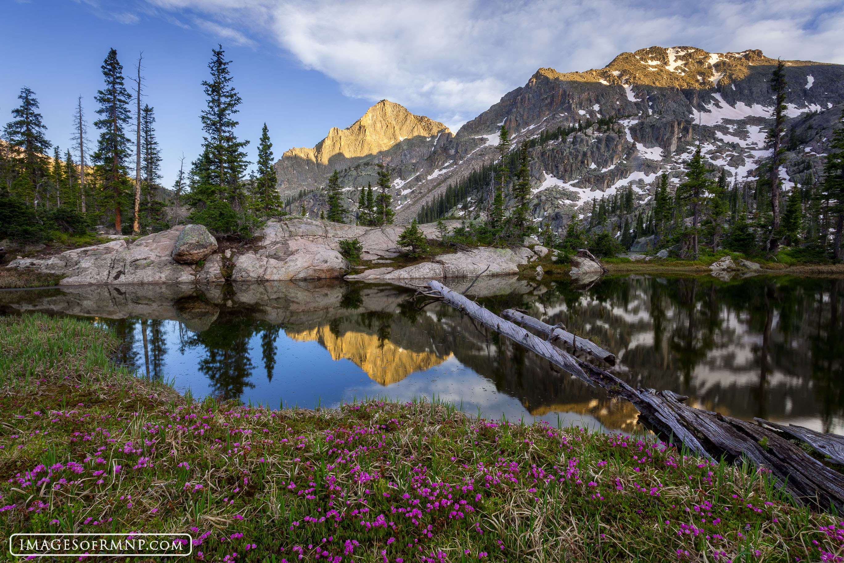 It was a 14 mile hike from Bear Lake which involved crossing the Continental Divide, steep snowfields and dozens of fallen trees...