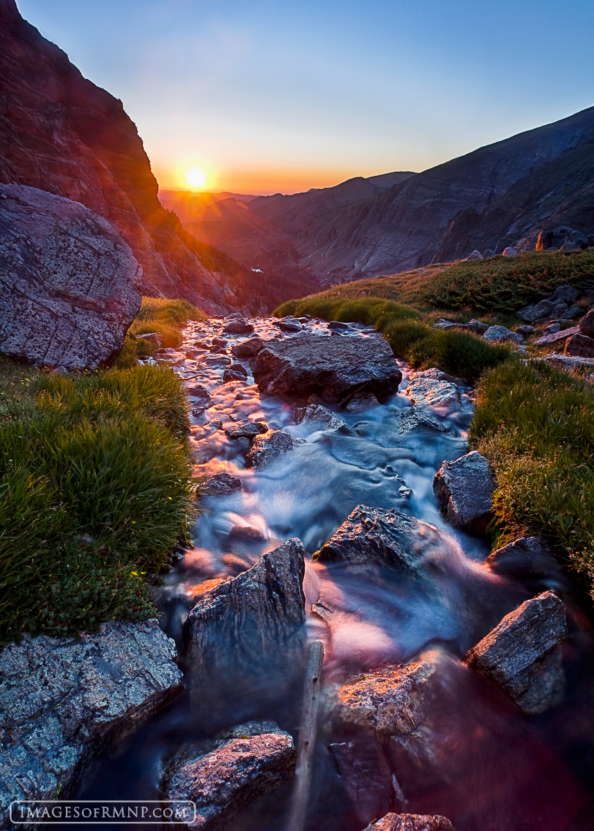 This little stream starts at an elevation of about 11,300', putting it just above tree line. On this beautiful summer morning...