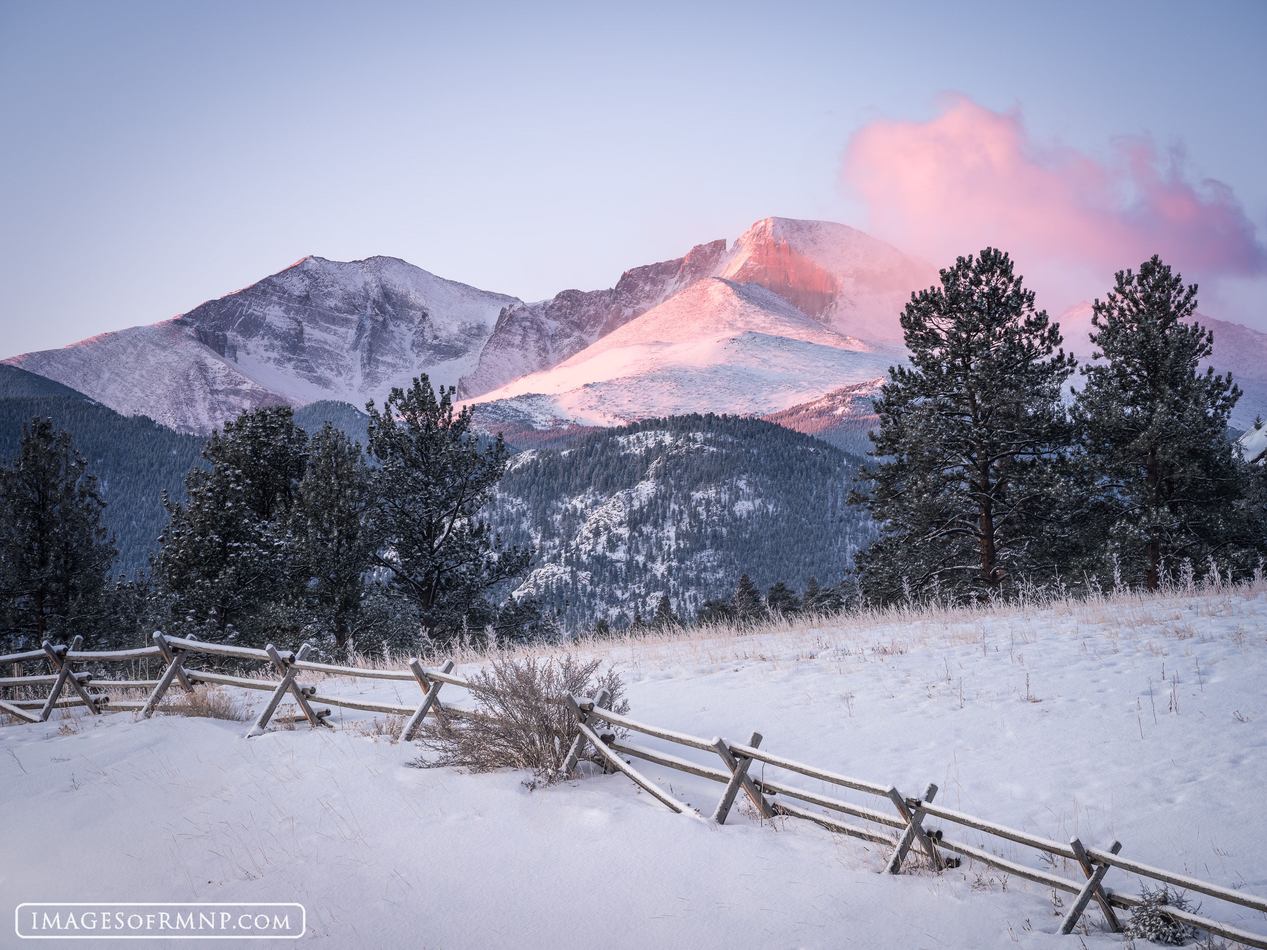 On a chilly January morning Longs Peak takes on a pastel hue at sunrise. There is something about the crisp air and snow on the...