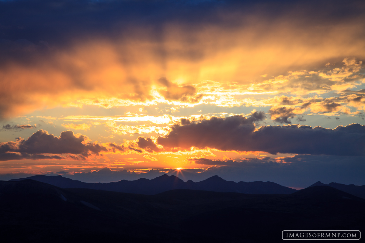 On this cloudy evening I was up on Trail Ridge Road hoping for a beautiful sunset. During the final minutes the sky put on a...