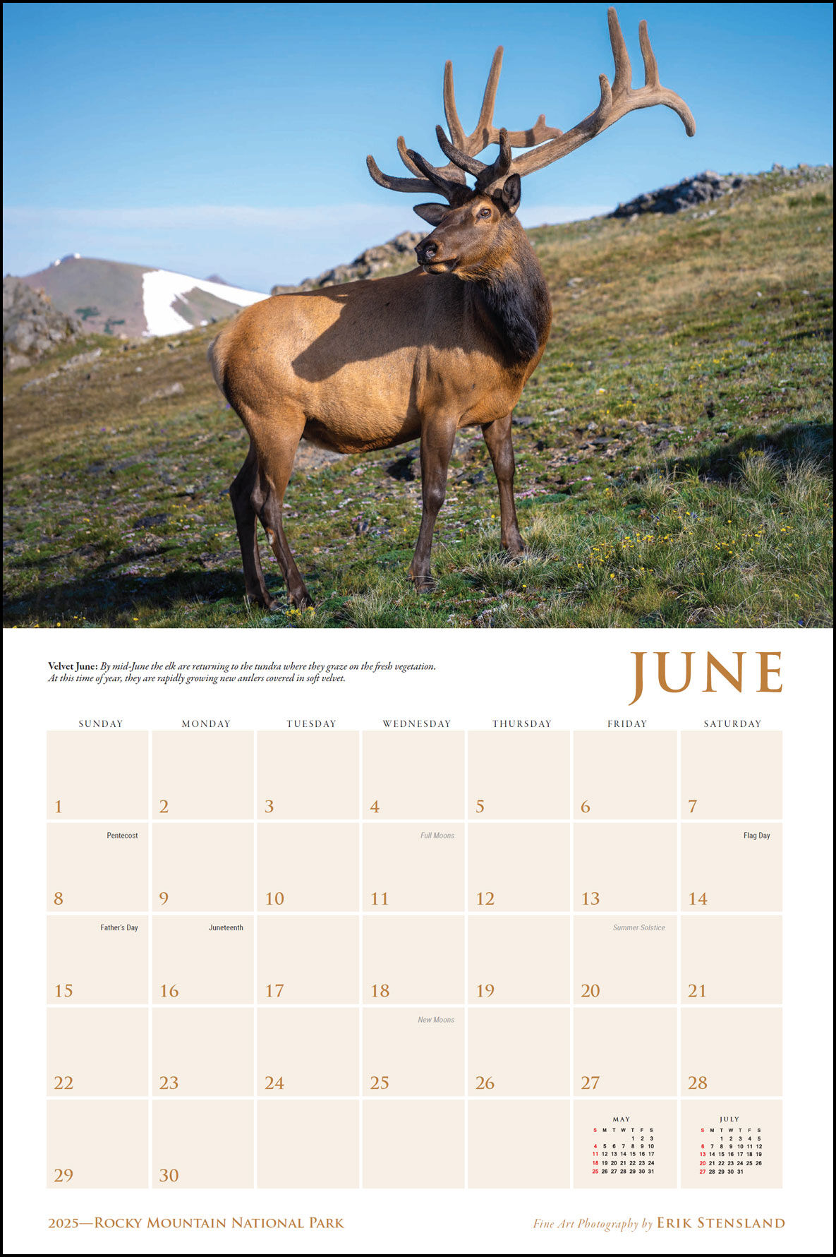 2025 Calendar | Images of Rocky Mountain National Park