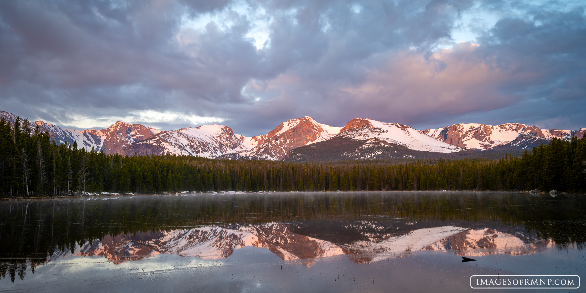 This was my first reflection photograph of the year, as the ice had just recently melted. Bierstadt Lake was looking gorgeous...