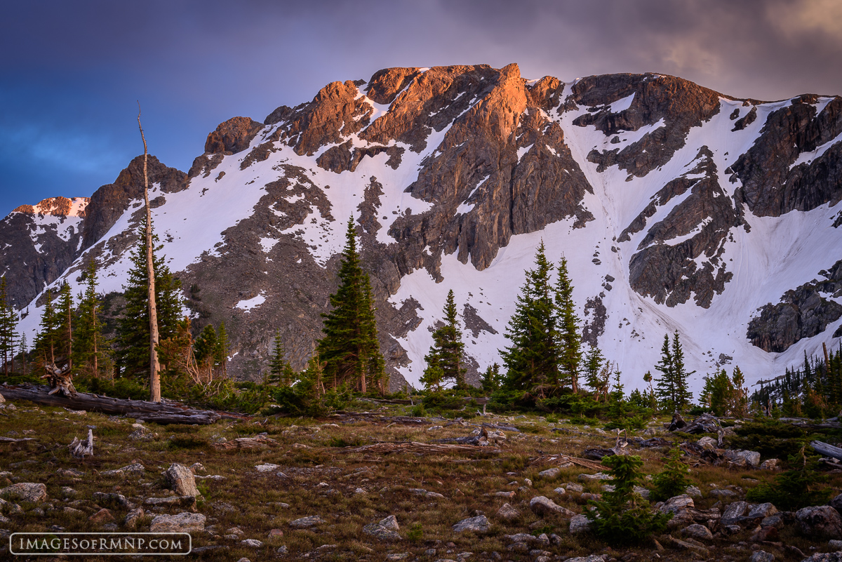 As a thunderstorm breaks, it allows the evening light to touch the pinnacle of this grand mountain marking the perfect end to...