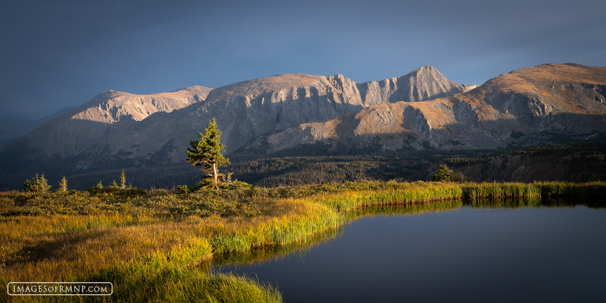 After a powerful thunderstorm sweeps through Rocky Mountain National Park, the angry skies are replaced by a gentle blue as the...