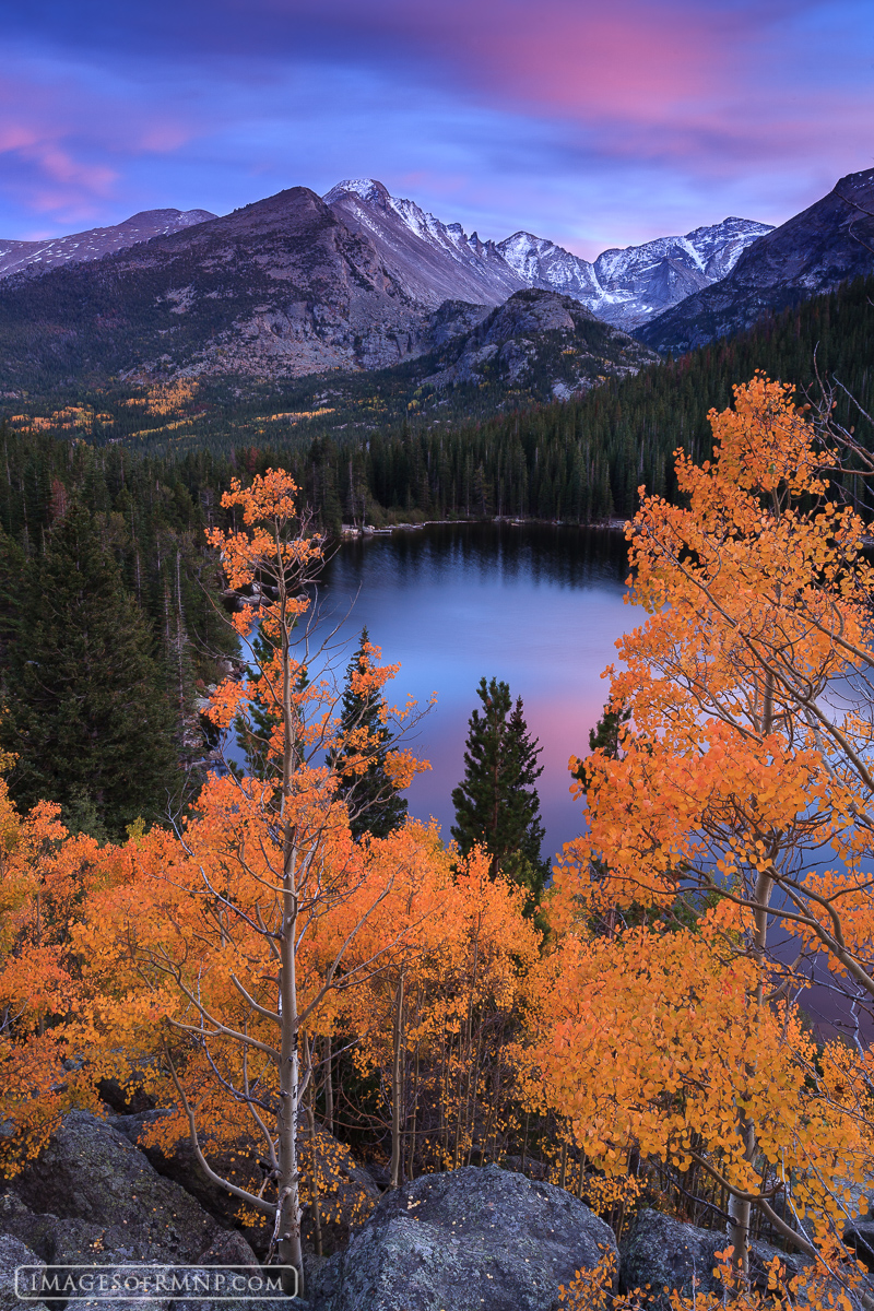 Bear Lake is one of the best places in Rocky Mountain National Park to enjoy autumn. Here you can find colorful aspen leaves...