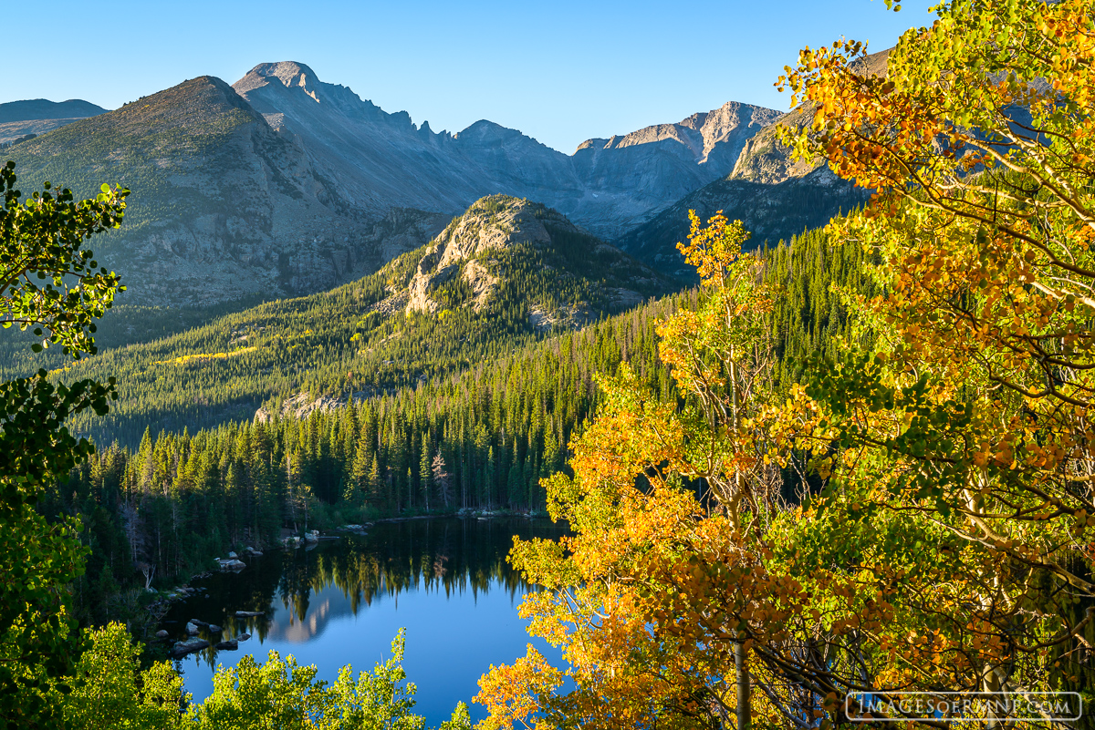 What a beautiful morning! There was no wind, which is a rare occurance, allowing Longs Peak to reflect in the still waters of...