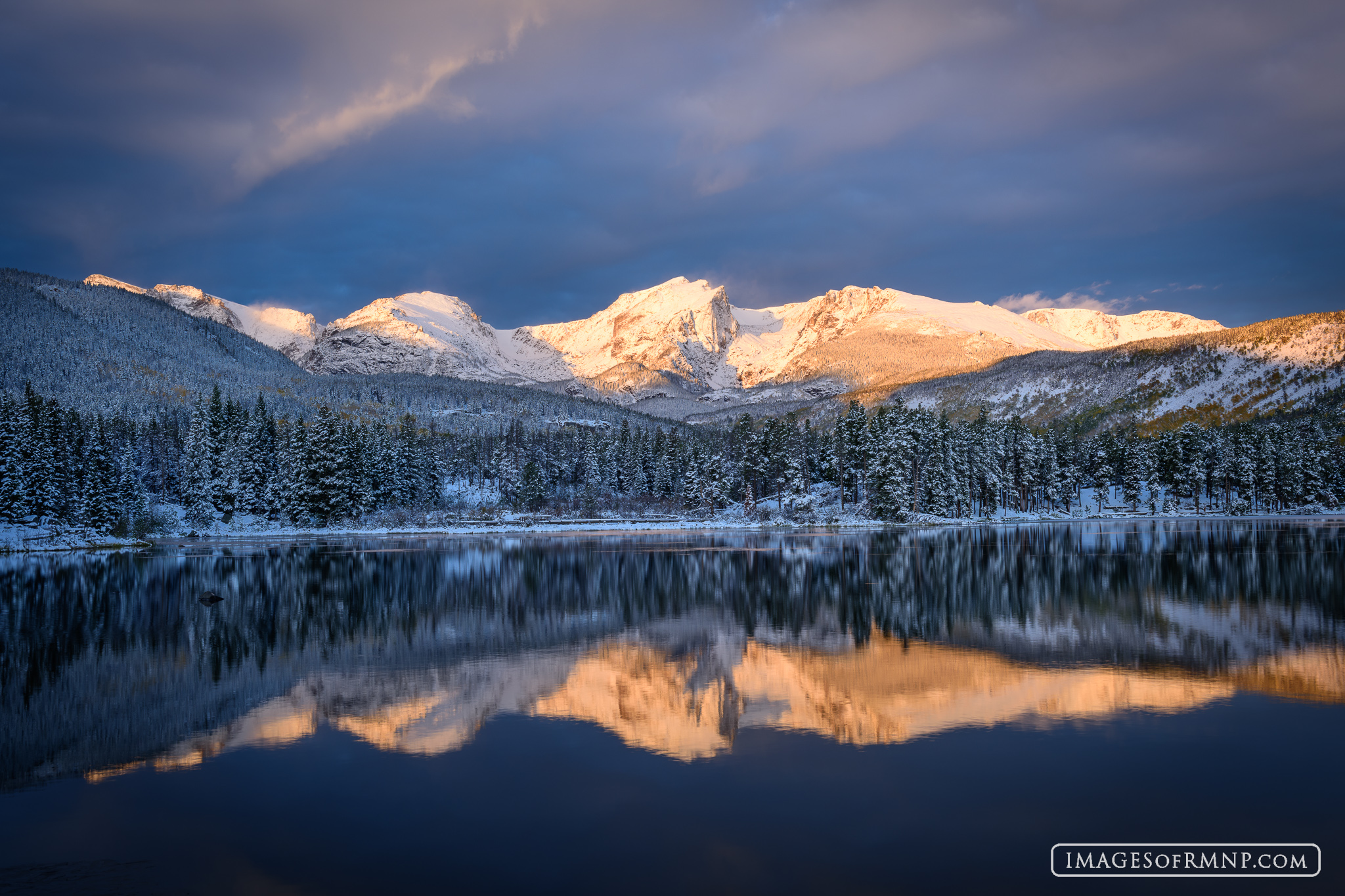 This was a morning of exquisite beauty. After a winter storm the earth held its breath as the rising sun painted the mountains...