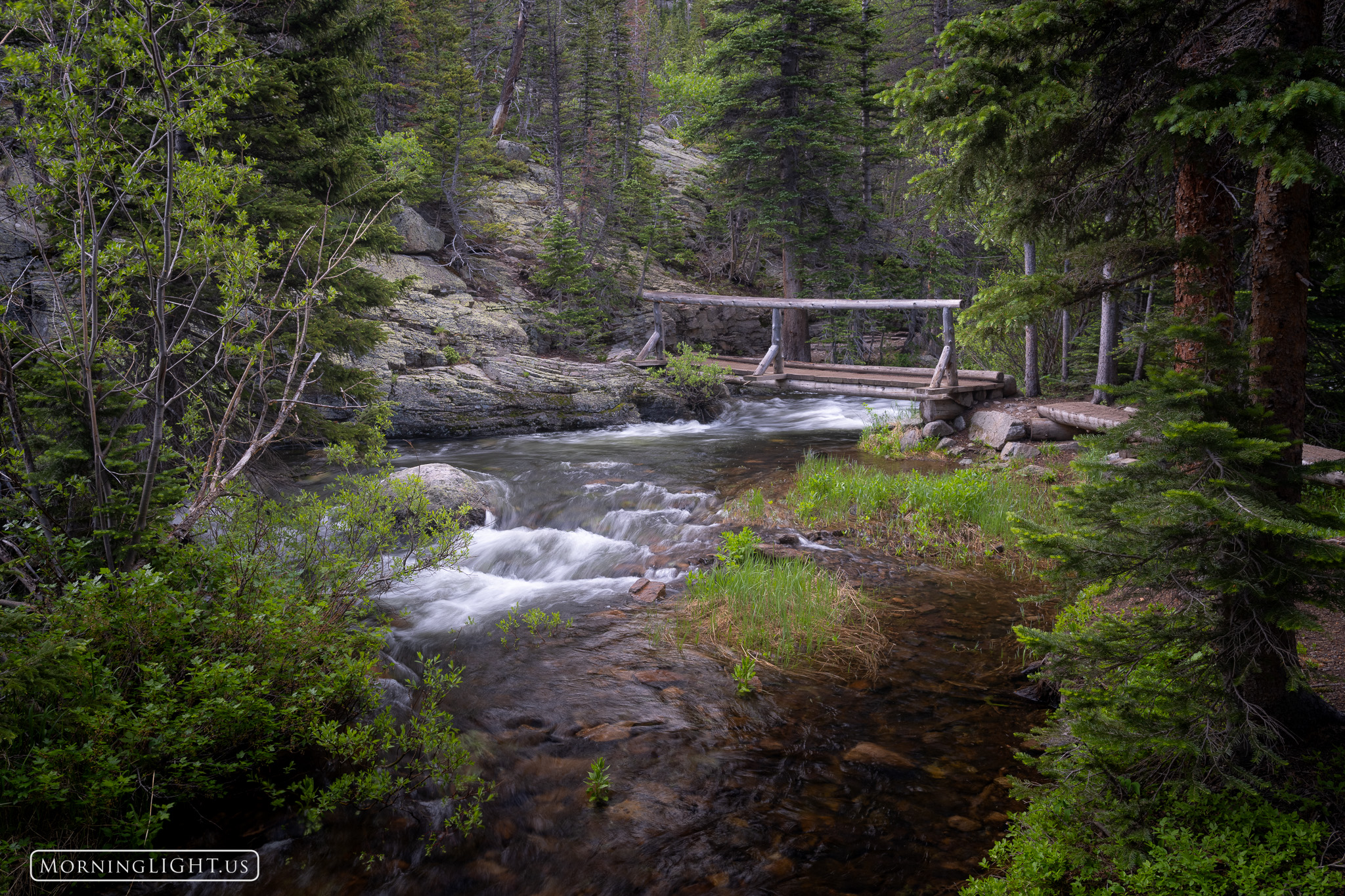 As you hike through Rocky Mountain National Park, you’ll often come across wooden bridges like this one, built to provide easier...