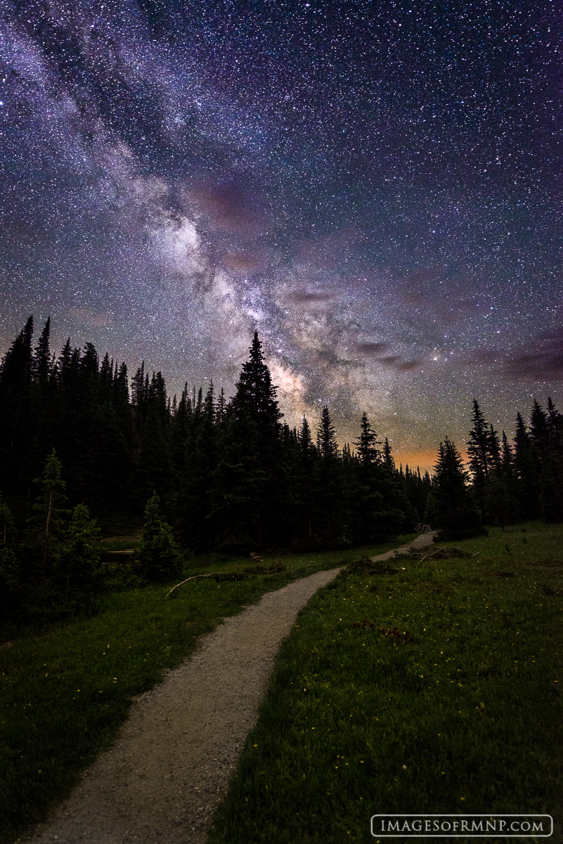 On this evening I had just finished speaking at the Kawuneeche Visitor Center on the west side of Rocky Mountain National Park...